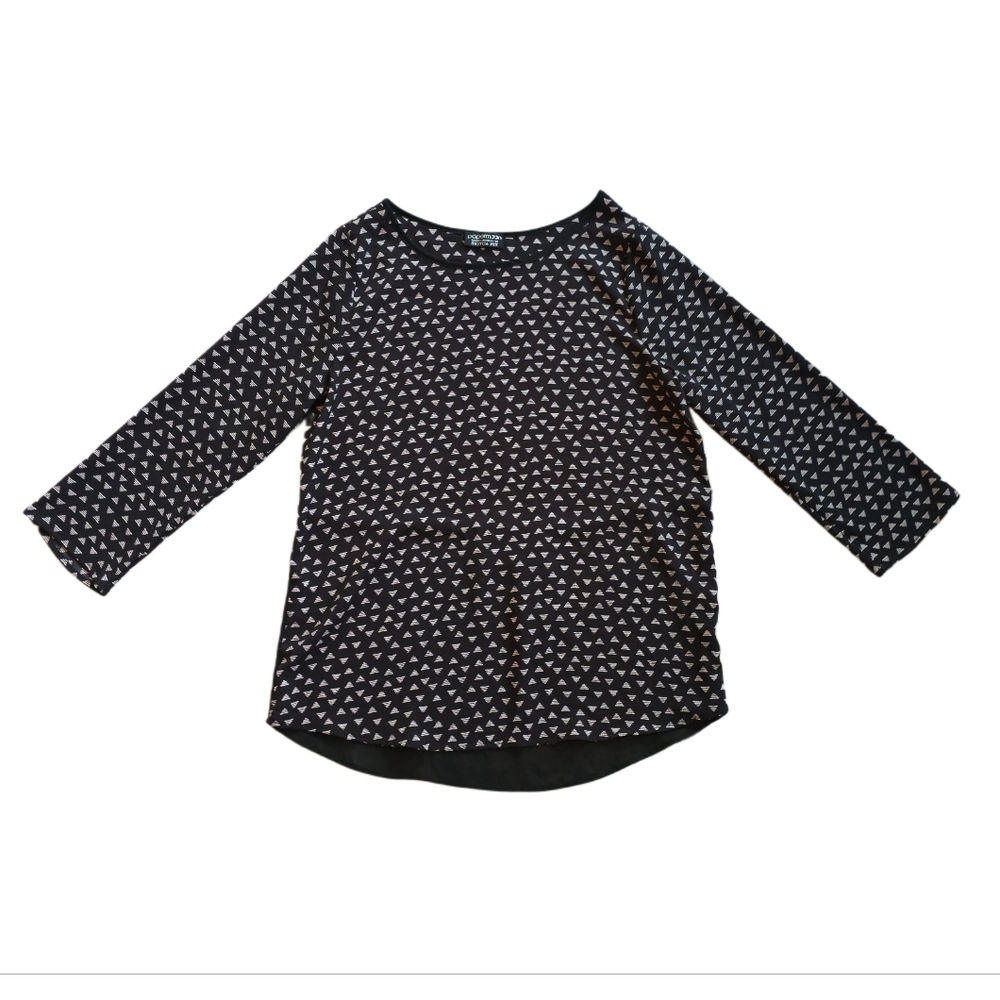 Papermoon Stitch Fix Black and White Graphic Top Medium